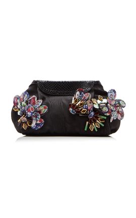 Dries Van Noten Dries Van Noten Blossom Embellished Jacquard Clutch