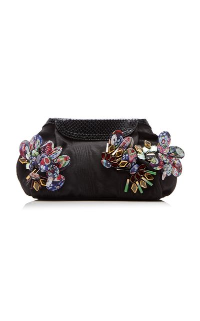 Dries Van Noten Dries Van Noten Blossom Embellished Jacquard Clutch