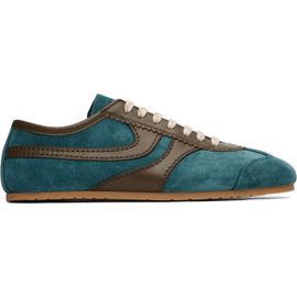 Dries Van Noten Dries Van Noten Blue & Brown Suede Sneakers
