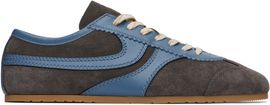 Dries Van Noten Dries Van Noten Blue & Gray Suede Sneakers