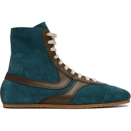 Dries Van Noten Dries Van Noten Blue & Khaki Suede Sneakers