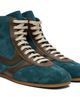 Dries Van Noten Dries Van Noten Blue & Khaki Suede Sneakers - 4