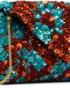Dries Van Noten Dries Van Noten Blue & Orange Silk Clutch - 2
