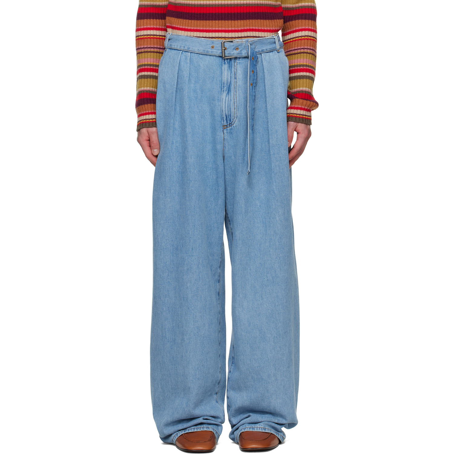 Dries Van Noten - - Paxy Wide-Leg Denim Jeans - Light Blue - FR 36