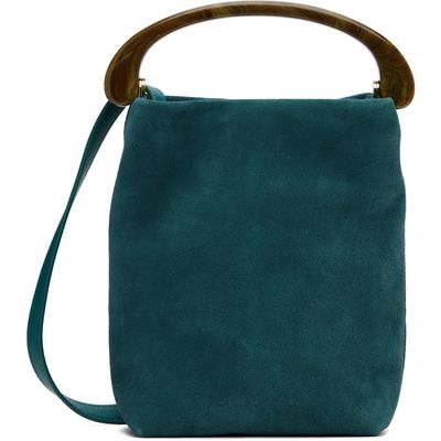 Dries Van Noten Dries Van Noten Blue Calf Leather Small Bag