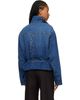 Dries Van Noten Dries Van Noten Blue High Collar Denim Jacket - 3