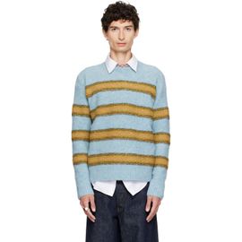 Dries Van Noten Dries Van Noten Blue Jacquard Wool Sweater