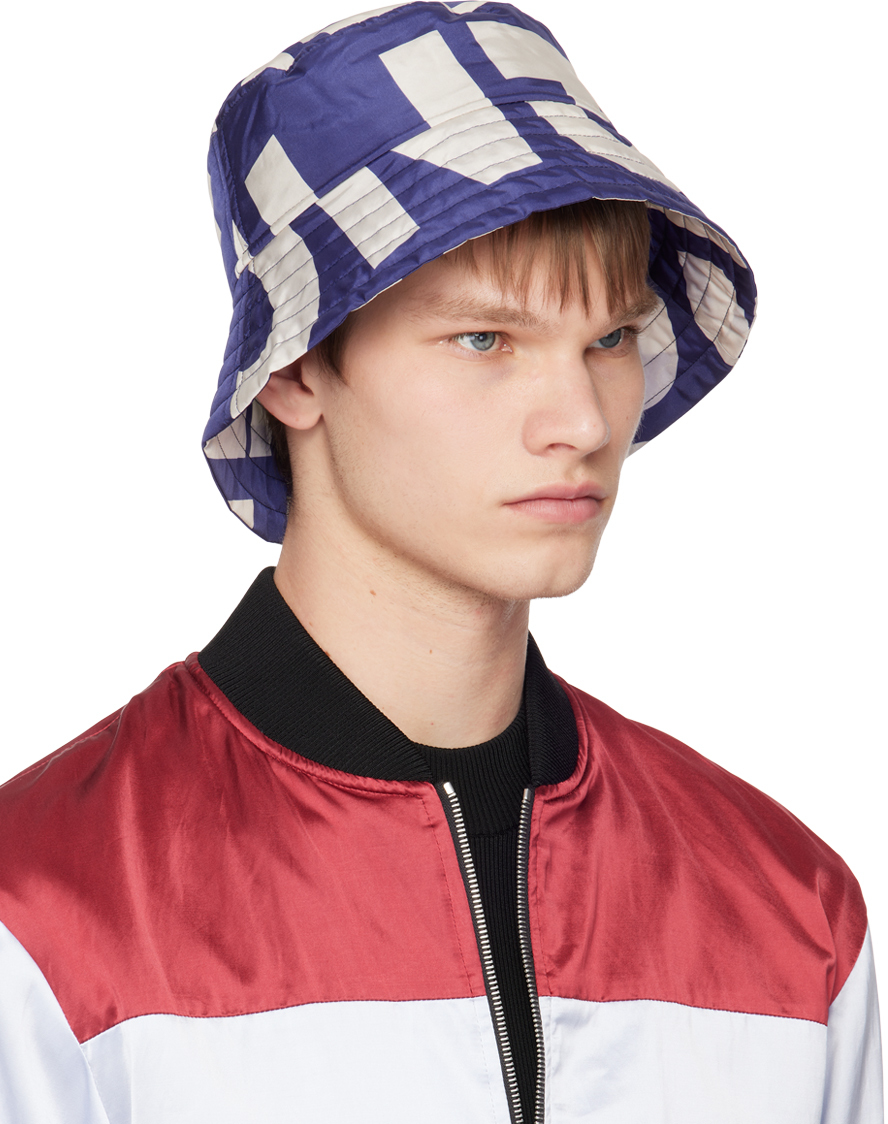 Dries Van Noten - Blue Logo Bucket Hat