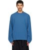 Dries Van Noten Dries Van Noten Blue Long Sleeve Cotton T-shirt - 1