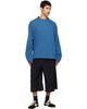 Dries Van Noten Dries Van Noten Blue Long Sleeve Cotton T-shirt - 4