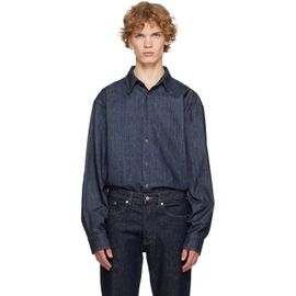 Dries Van Noten Dries Van Noten Blue Loose Denim Shirt