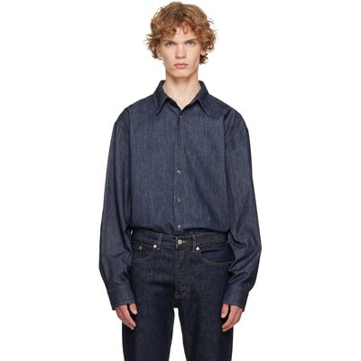 Dries Van Noten Dries Van Noten Blue Loose Denim Shirt