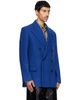 Dries Van Noten Dries Van Noten Blue Oversized Wool Blazer - 2