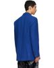 Dries Van Noten Dries Van Noten Blue Oversized Wool Blazer - 3
