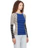 Dries Van Noten Dries Van Noten Blue Ribbed Cotton Top - 2