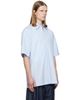 Dries Van Noten Dries Van Noten Blue Short Sleeve Cotton Shirt - 2