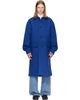 Dries Van Noten Dries Van Noten Blue Single-Breasted Wool Coat - 1