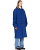 Dries Van Noten Dries Van Noten Blue Single-Breasted Wool Coat - 2