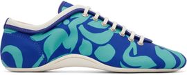 Dries Van Noten Dries Van Noten Blue Soft & Slim Climbing Ballerina Sneakers