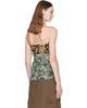 Dries Van Noten Dries Van Noten Brown & Blue Floral Bustier Top - 3