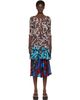 Dries Van Noten Dries Van Noten Brown & Blue Peplum Top - 1