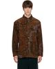 Dries Van Noten Dries Van Noten Brown & Khaki Loose Corduroy Shirt - 1