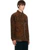 Dries Van Noten Dries Van Noten Brown & Khaki Loose Corduroy Shirt - 2