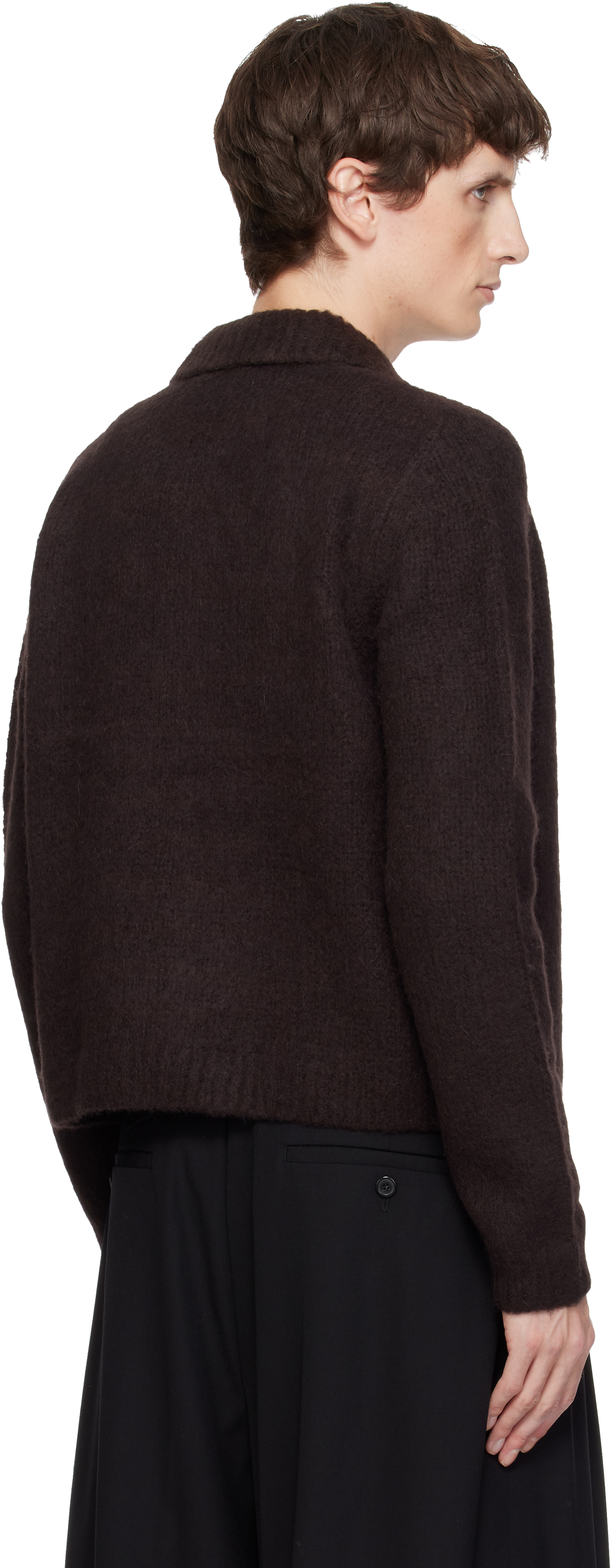 Dries Van Noten - Brown Brushed Cardigan