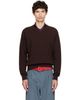 Dries Van Noten Dries Van Noten Brown Cashmere Sweater - 1