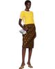 Dries Van Noten Dries Van Noten Brown Cloqué Midi Skirt - 4