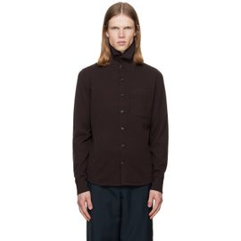 Dries Van Noten Dries Van Noten Brown Collar Cashmere Cardigan