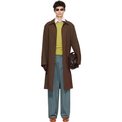 Dries Van Noten Dries Van Noten Brown Cotton Coat
