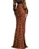Dries Van Noten Dries Van Noten Brown Jacquard Maxi Skirt - 3