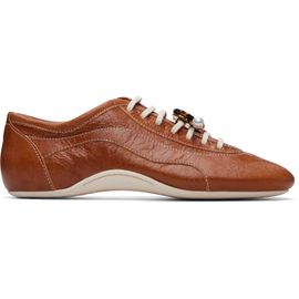 Dries Van Noten Dries Van Noten Brown Leather Ballerina Sneakers