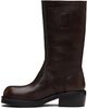 Dries Van Noten Dries Van Noten Brown Leather Biker Boots - 3