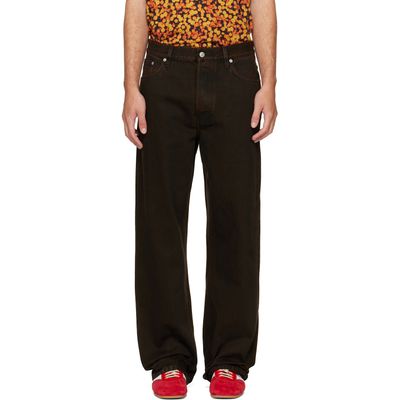 Dries Van Noten Dries Van Noten Brown Loose Fit Jeans