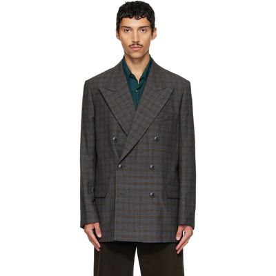 Dries Van Noten Dries Van Noten Brown Oversized Wool Blazer
