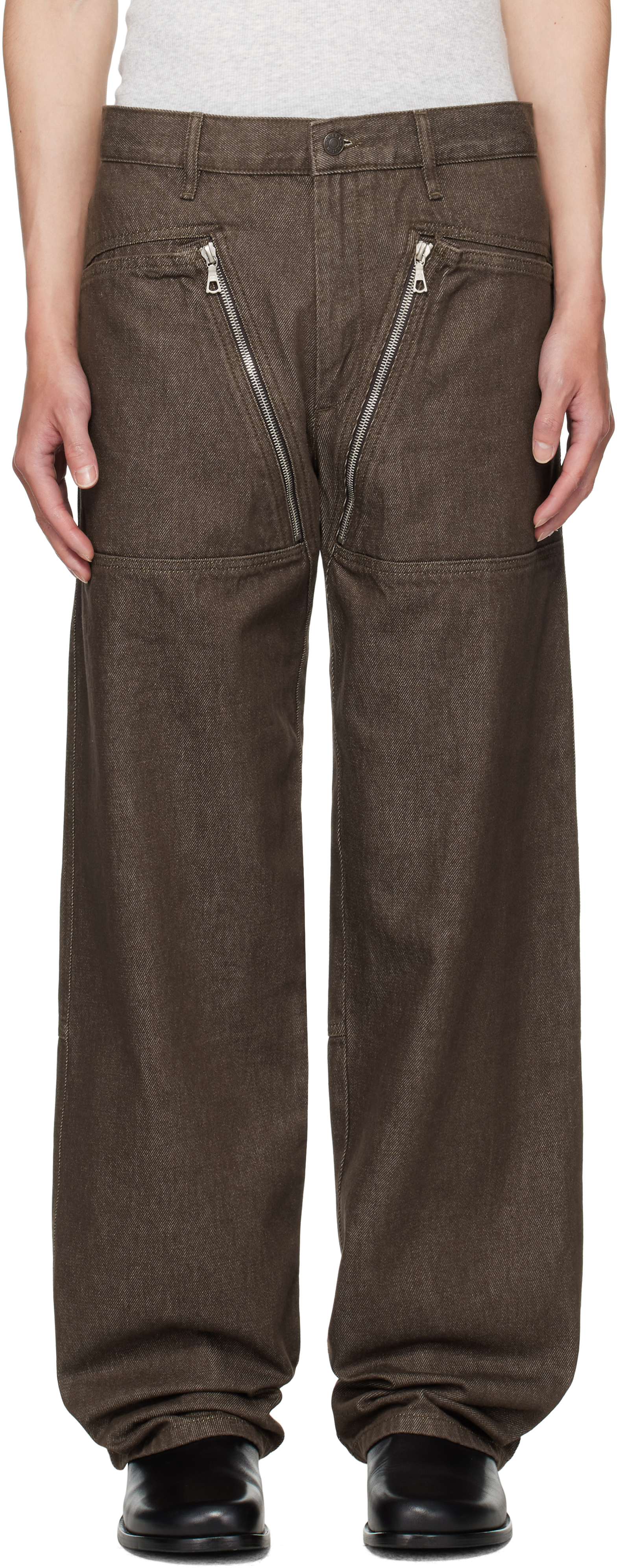 Dries van noten archive brown pants ライカ期