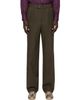 Dries Van Noten Dries Van Noten Brown Pleated Belted Trousers - 1