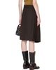 Dries Van Noten Dries Van Noten Brown Pleated Viscose Midi Skirt - 3