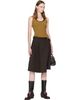 Dries Van Noten Dries Van Noten Brown Pleated Viscose Midi Skirt - 4
