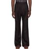 Dries Van Noten Dries Van Noten Brown Straight-Leg Wool Trousers - 1