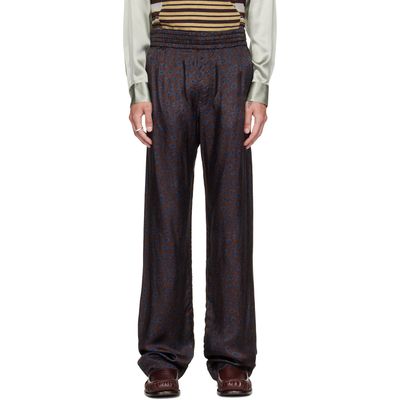 Dries Van Noten Dries Van Noten Brown Viscose Twill Trousers