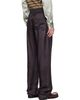 Dries Van Noten Dries Van Noten Brown Viscose Twill Trousers - 3