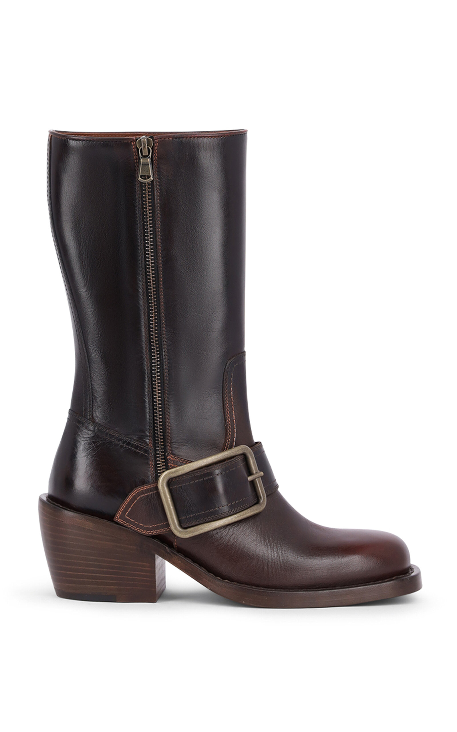 Dries Van Noten Dries Van Noten Buckled Leather Boots