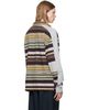 Dries Van Noten Dries Van Noten Burgundy & Gray Striped Cotton Polo - 3