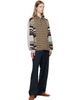 Dries Van Noten Dries Van Noten Burgundy & Gray Striped Cotton Polo - 4
