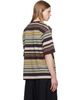 Dries Van Noten Dries Van Noten Burgundy & Gray Striped T-shirt - 3