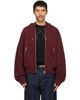 Dries Van Noten Dries Van Noten Burgundy Cotton Hoodie - 1