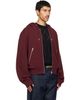 Dries Van Noten Dries Van Noten Burgundy Cotton Hoodie - 2